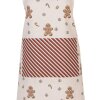 Grembiule Clayre & Eef CGM41 70x85 cm Beige-Marrone