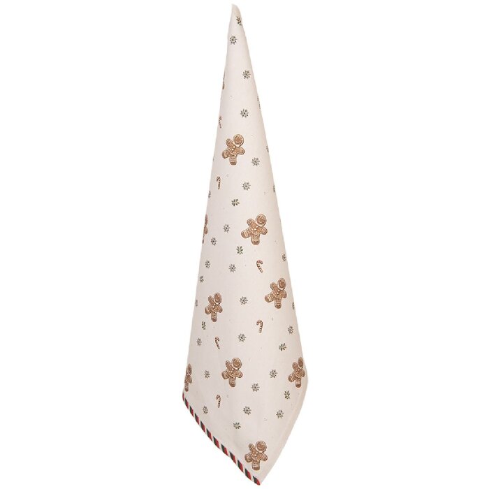 Strofinaccio da cucina Clayre & Eef CGM42 50x70 cm Beige-Marrone