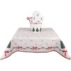 Tovaglia Clayre & Eef TCH01 100x100 cm Beige Verde Rosso