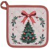 Presa per pentole Clayre & Eef TCH45 20x20 cm Beige, Verde, Rosso