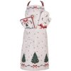 Presa per pentole Clayre & Eef TCH45 20x20 cm Beige, Verde, Rosso