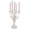 Portacandele Clayre & Eef 5Y1291 Ø 29x58 cm Bianco
