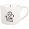 Tazza Clayre & Eef 6CEMU0185 Bianca/Nera 12x8x7 cm 275 ml