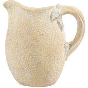 Brocca Decorativa Clayre & Eef 6TE0576 Gialla e Verde 20x15x20 cm