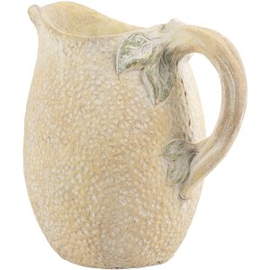 Brocca Decorativa Clayre & Eef 6TE0576 Gialla e Verde 20x15x20 cm