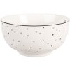 Ciotola in porcellana Clayre & Eef BHSBO0002 Ø 14x7 cm 500 ml Bianco Nero