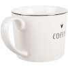 Tazza Clayre & Eef BHSMU0002 12x8x7 cm Bianca e Nera