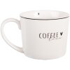 Tazza Clayre & Eef BHSMU0003 12x8x7 cm Bianca & Nera 275 ml