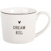Tazza in porcellana Clayre & Eef BHSMU0004 12x8x7 cm 275 ml Bianco Nero