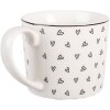 Tazza Clayre & Eef BHSMU0005 12x8x7 cm Bianca e Nera 275 ml