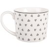 Tazza Clayre & Eef BHSMU0005 12x8x7 cm Bianca e Nera 275 ml
