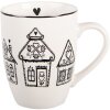 Tazza Clayre & Eef GBBMU 12x8x10 cm Beige e Nero