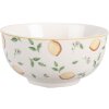 Clayre & Eef LELBO Ciotola Porcellana Bianco Giallo Ø14x7cm 500ml