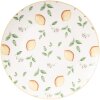 Piccolo Piatto in Porcellana Clayre & Eef LELDP Bianco-Giallo 20x2 cm