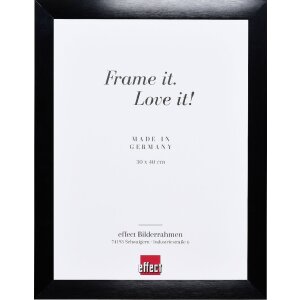 Cornice per foto Effect Alu Profil S3 Nera o Argento 13x13 fino a 70x100 Vetro selezionabile