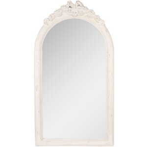 Specchio da parete Clayre & Eef 52S326 50x4x92 cm Bianco