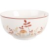 Ciotola in porcellana Clayre & Eef LFJBO Ø 14x7 cm beige-marrone