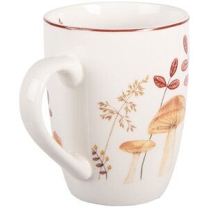 Tazza Clayre & Eef LFJMU 12x8x10 cm Beige e Braun 350 ml