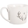 Tazza Clayre & Eef NWVMU 12x8x7 cm 275 ml Bianco Grigio