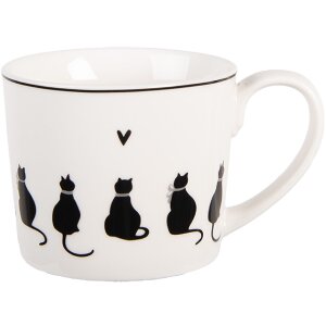 Tazza in porcellana Clayre & Eef PWSMU0001 12x8x7 cm...