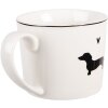 Tazza Clayre & Eef PWSMU0002 12x8x7 cm / 275 ml Bianco Nero