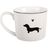 Tazza Clayre & Eef PWSMU0002 12x8x7 cm / 275 ml Bianco Nero