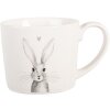 Tazza Clayre & Eef RUBMU 12x8x7 cm Bianca e Grigia