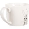 Tazza Clayre & Eef RUBMU 12x8x7 cm Bianca e Grigia