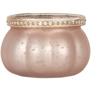 Portacandele Clayre & Eef 6GL5213 Rosa Ø 9x6 cm