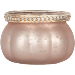 Portacandele Clayre & Eef 6GL5213 Rosa Ø 9x6 cm