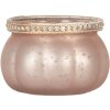 Portacandele Clayre & Eef 6GL5213 Rosa Ø 9x6 cm