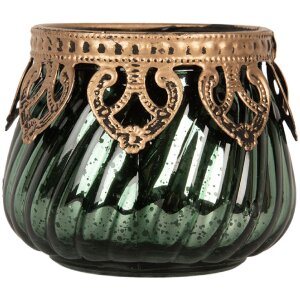Portacandele Clayre & Eef 6GL5222 Ø 8x7 cm