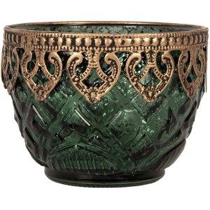 Portacandele Clayre & Eef 6GL5223 Ø 10x8 cm