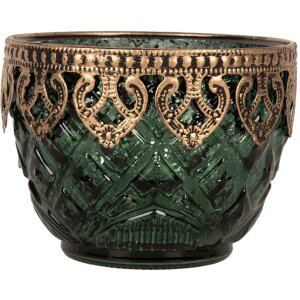 Portacandele Clayre & Eef 6GL5223 Ø 10x8 cm