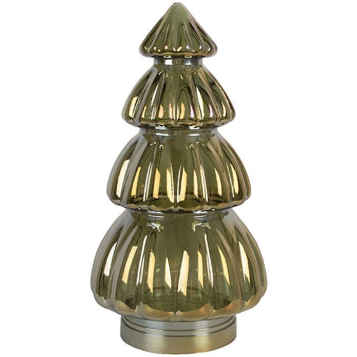 Clayre & Eef 6GL5334 Decorazione Albero di Natale Ø 15x27 cm