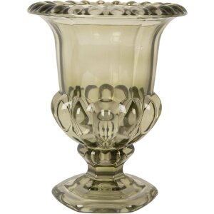 Vaso in vetro verde Clayre & Eef 6GL5335 Ø...