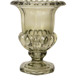 Vaso in vetro verde Clayre & Eef 6GL5335 Ø...
