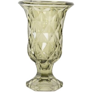 Vaso in vetro Clayre & Eef 6GL5337 Verde Ø...