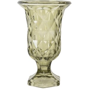 Vaso in vetro Clayre & Eef 6GL5337 Verde Ø...