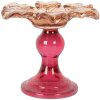 Portacandele Clayre & Eef 6GL5338O Ø 14x11 cm Arancione Rosa Vetro
