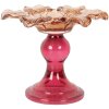 Portacandele Clayre & Eef 6GL5338O Ø 14x11 cm Arancione Rosa Vetro
