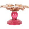Portacandele Clayre & Eef 6GL5339 Ø 14x9 cm Arancione Rosa