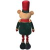 Decorazione Orso Clayre & Eef 50825 25x15x58 cm Marrone e Rosso