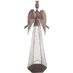 Decorazione Angelo Clayre & Eef 5Y1360 28x19x75 cm Marrone-Beige