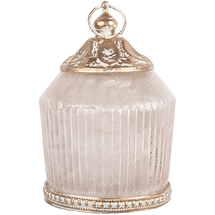 Clayre & Eef 6GL5216 Decorazione con LED Ø 8x12 cm Rosa