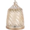 Clayre & Eef 6GL5217 Decorazione con LED Ø 9x14 cm / 2xAAA Beige