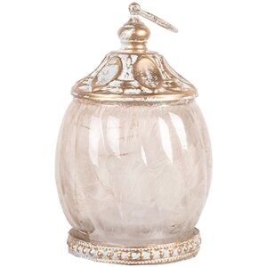 Decorazione con LED Clayre & Eef 6GL5219 Ø 7x11 cm Beige
