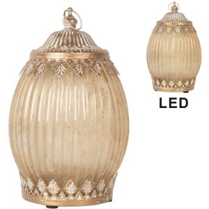 Clayre & Eef 6GL5220 Decorazione con LED Ø 11x18 cm 2xAAA a batteria