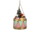 Clayre & Eef 6Y5867P Decorazione Tamburo Ø 21x34/43 cm Rosa Verde