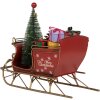 Clayre & Eef 6Y5869 Decorazione Slitta 21x9x18 cm Rosso Dorato